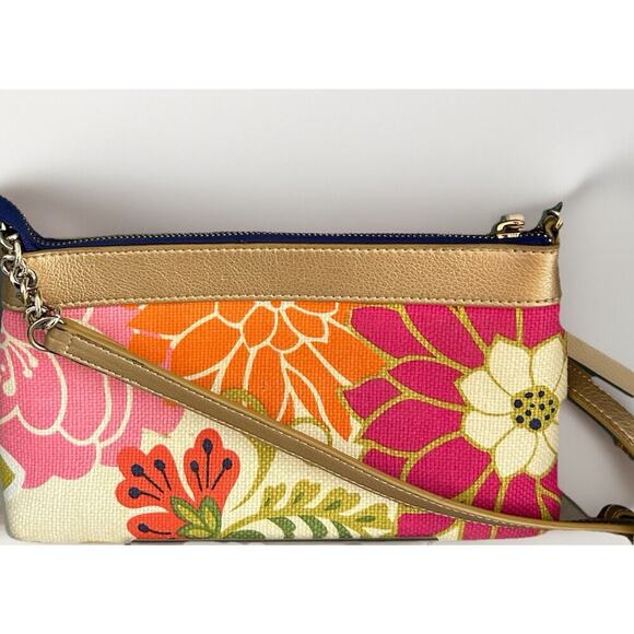 Spartina 449 Carson Cottage East West Hipster Purse Vacation Flowers Small Bag - Picture 3 of 14